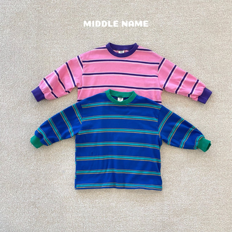 Middle Name - Korean Children Fashion - #childofig - Stripe Tee