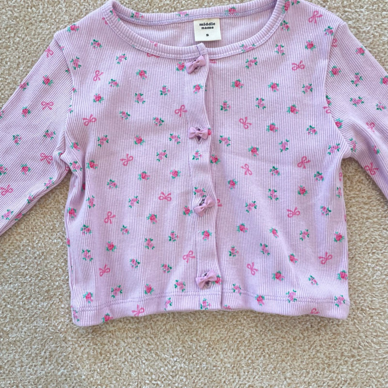 Middle Name - Korean Children Fashion - #childrensboutique - Flower Ribbon Cardigan - 3