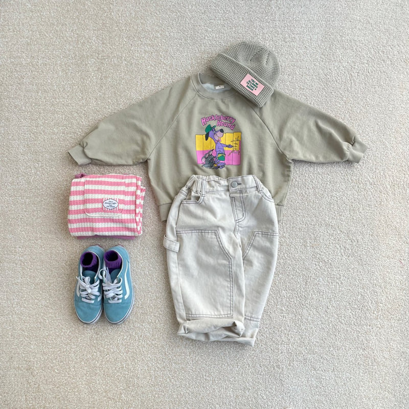 Middle Name - Korean Children Fashion - #designkidswear - Double Knee Natural Pants - 12