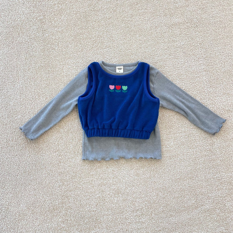 Middle Name - Korean Children Fashion - #discoveringself - Eyelet Wave Tee - 6