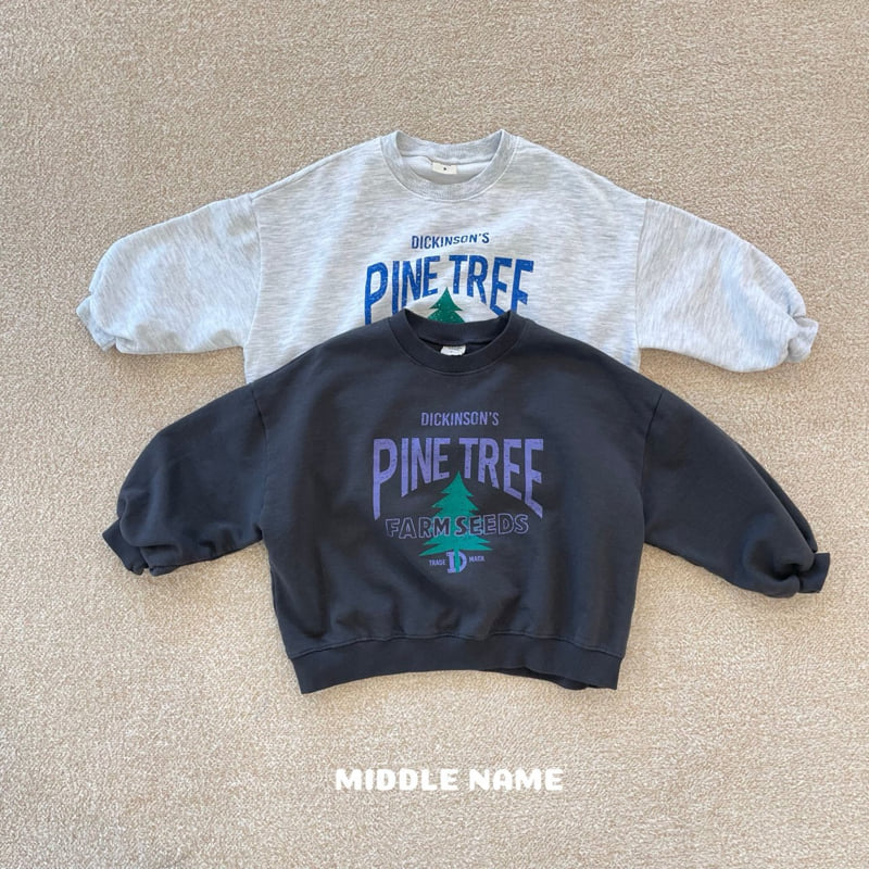 Middle Name - Korean Children Fashion - #discoveringself - Pine Tree Sweatshirts