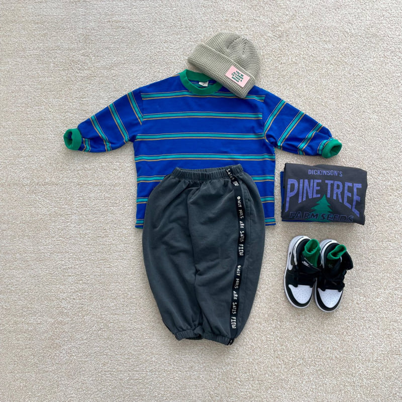 Middle Name - Korean Children Fashion - #discoveringself - Pigment Tape Pants - 3