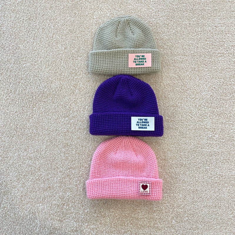 Middle Name - Korean Children Fashion - #discoveringself - Patch Beanie