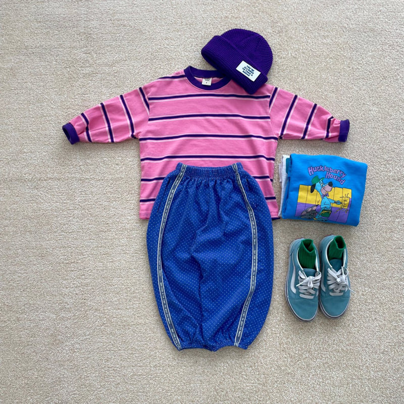 Middle Name - Korean Children Fashion - #fashionkids - Dot Tape Pants - 8