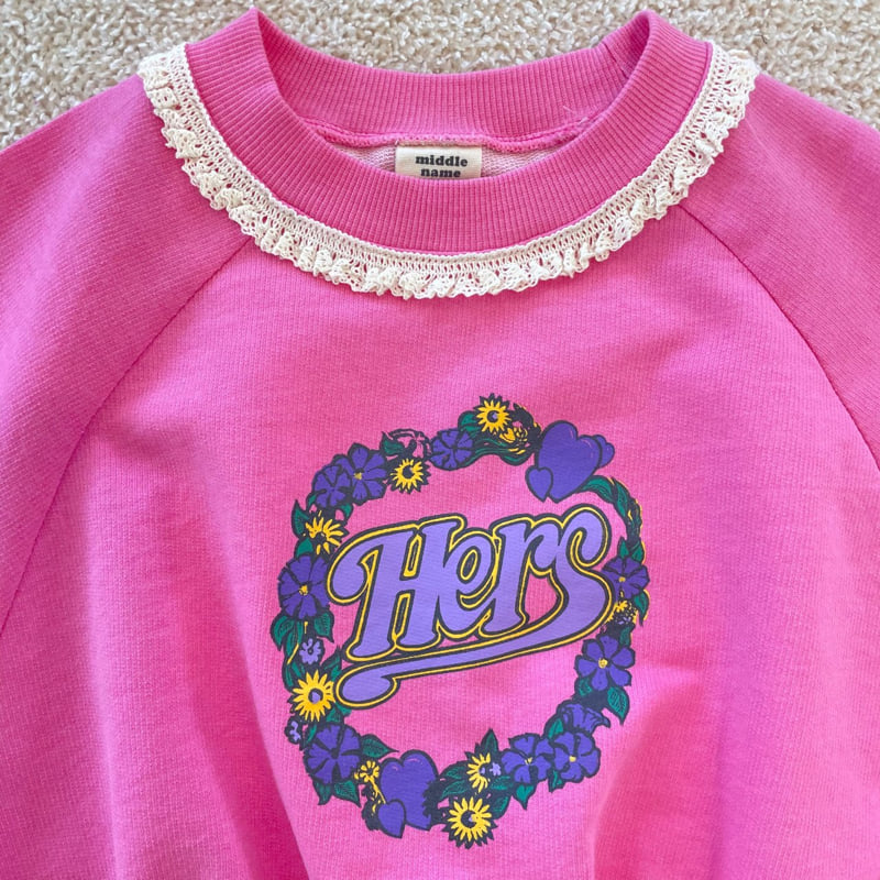 Middle Name - Korean Children Fashion - #discoveringself - Lace Sweatshirts - 4