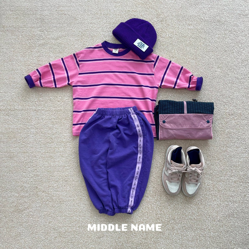 Middle Name - Korean Children Fashion - #fashionkids - Stripe Tee - 5
