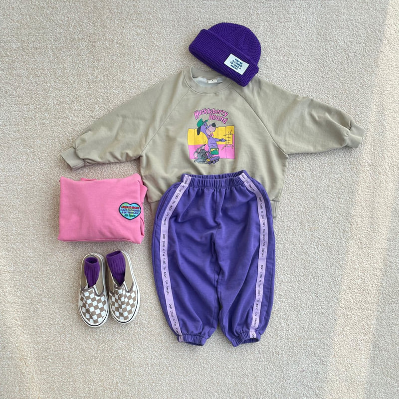 Middle Name - Korean Children Fashion - #discoveringself - Pigment Tape Pants - 4