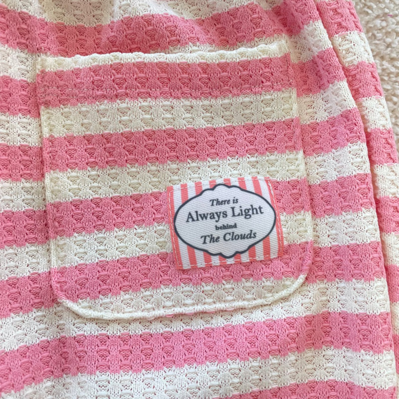 Middle Name - Korean Children Fashion - #fashionkids - Stripe Patch Pants - 4