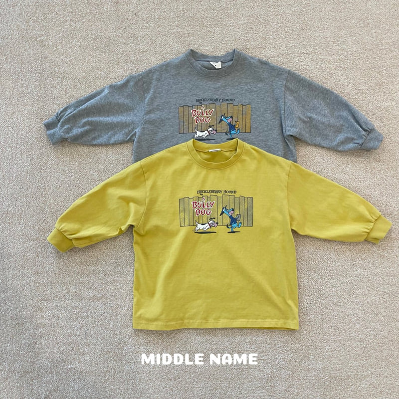 Middle Name - Korean Children Fashion - #kidsshorts - Dog Tee
