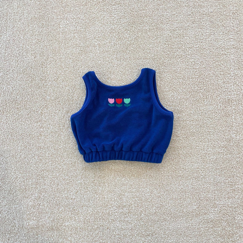 Middle Name - Korean Children Fashion - #kidsstore - Flower Embroidery Vest - 3