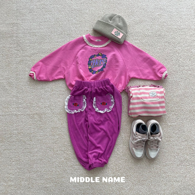 Middle Name - Korean Children Fashion - #kidzfashiontrend - Lace Sweatshirts - 7