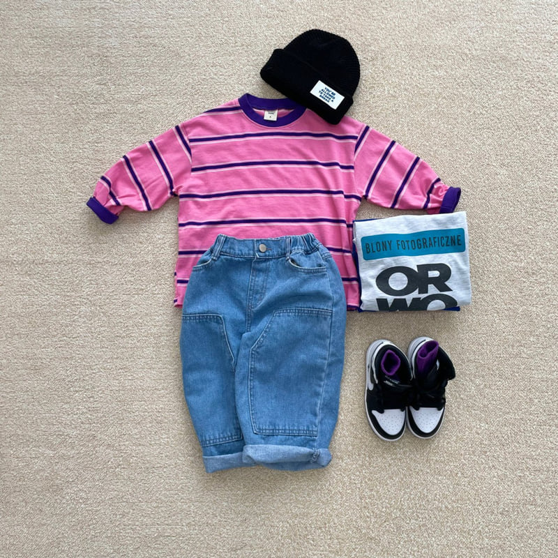 Middle Name - Korean Children Fashion - #littlefashionista - Stripe Tee - 10