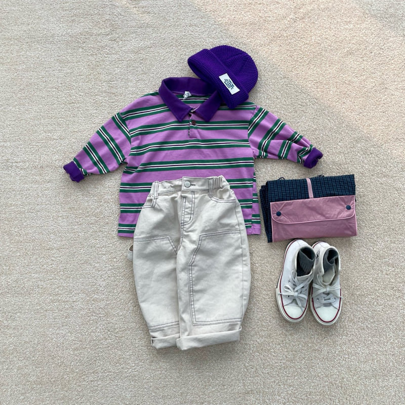 Middle Name - Korean Children Fashion - #minifashionista - Stripe Collar Tee - 10