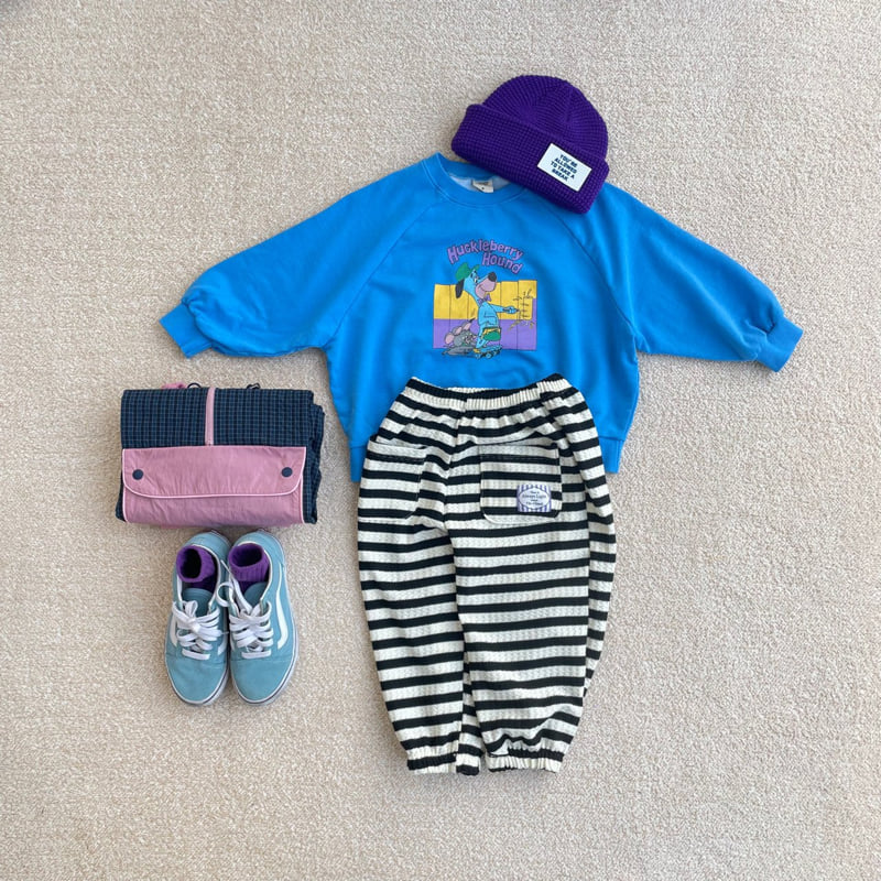 Middle Name - Korean Children Fashion - #minifashionista - Stripe Patch Pants - 10