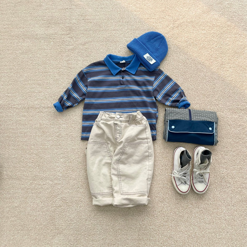Middle Name - Korean Children Fashion - #prettylittlegirls - Stripe Collar Tee - 11