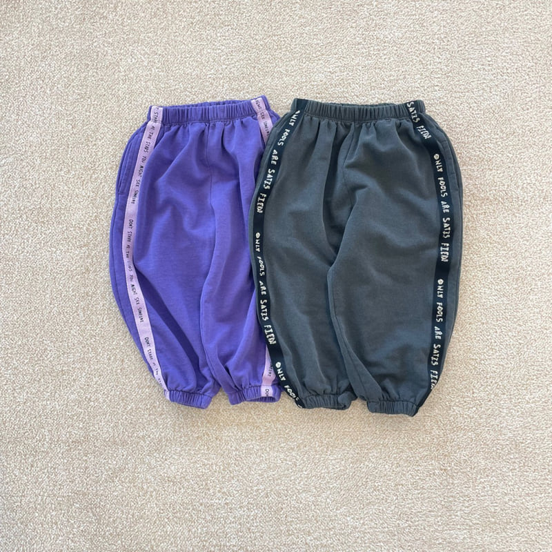 Middle Name - Korean Children Fashion - #prettylittlegirls - Pigment Tape Pants - 12