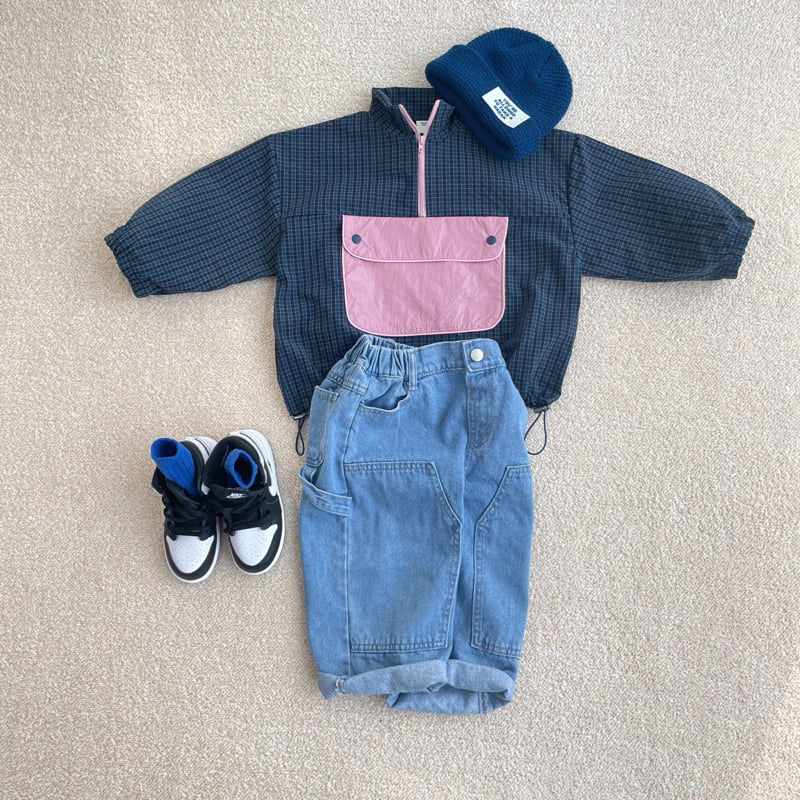 Middle Name - Korean Children Fashion - #stylishchildhood - Double Knee Light Blue Pants - 7