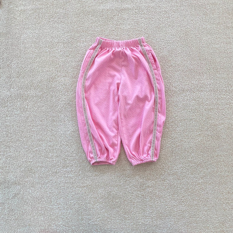 Middle Name - Korean Children Fashion - #stylishchildhood - Dot Tape Pants - 3