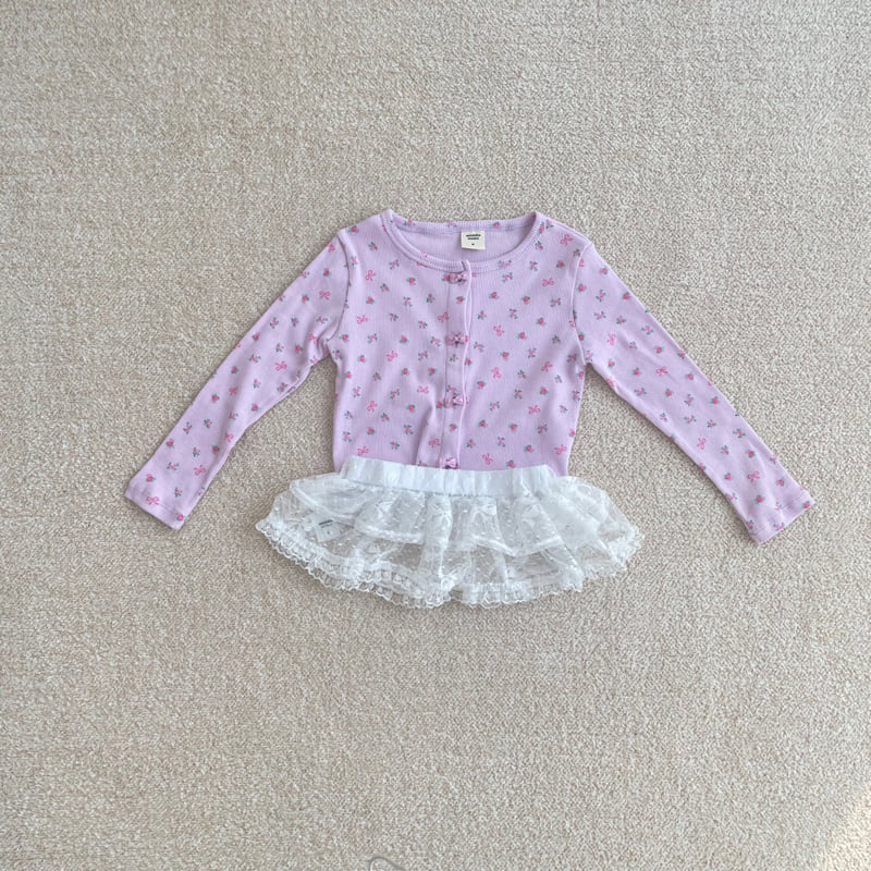 Middle Name - Korean Children Fashion - #todddlerfashion - Ribbon Lace Skirt - 10