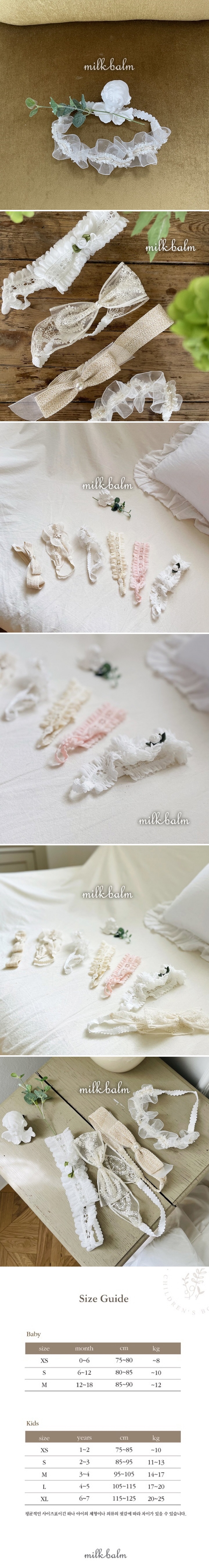 Milk Balm - Korean Baby Fashion - #babyootd - Elin Hair Band - 2
