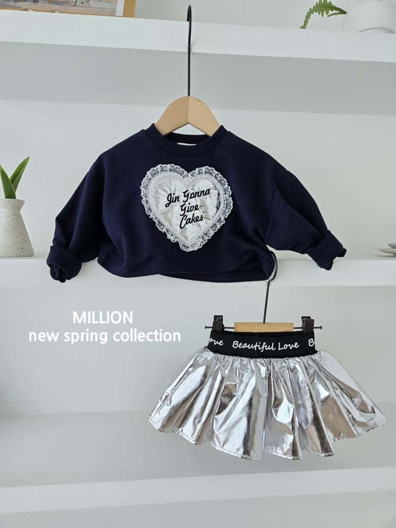 Million Dollar Baby - Korean Baby Fashion - #babyboutique - Heart Lace Tee - 2