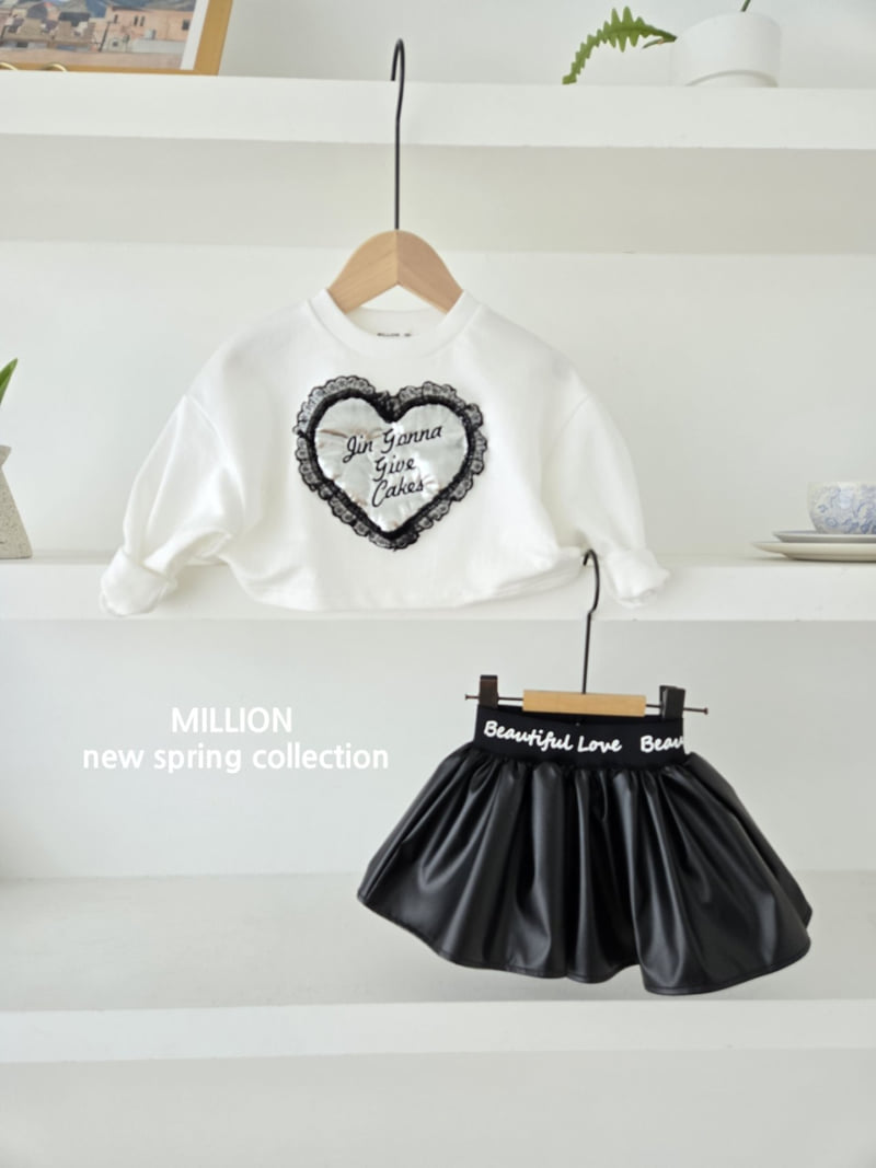 Million Dollar Baby - Korean Baby Fashion - #babyboutique - Heart Lace Tee - 3