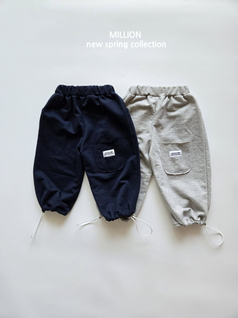 Million Dollar Baby - Korean Baby Fashion - #babyclothing - Back Pocket String Pants