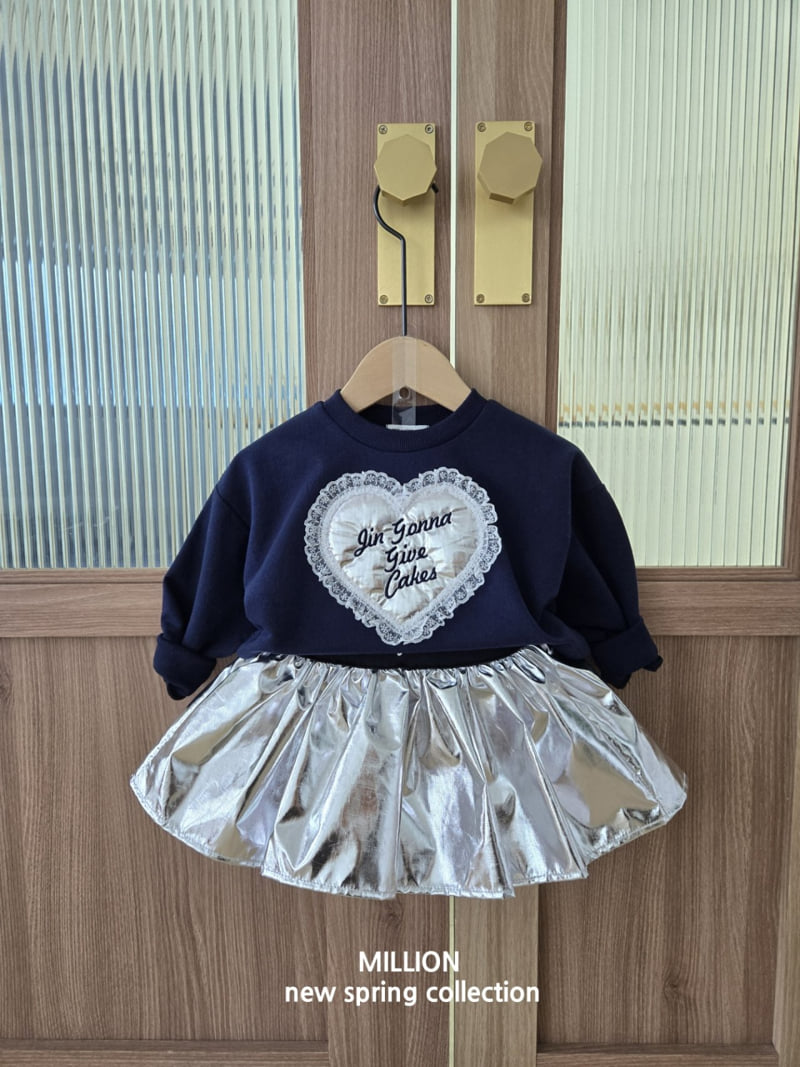 Million Dollar Baby - Korean Baby Fashion - #babyfashion - Heart Lace Tee - 6