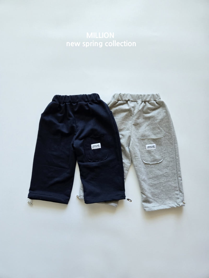 Million Dollar Baby - Korean Baby Fashion - #babyfashion - Back Pocket String Pants - 2