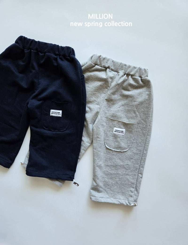 Million Dollar Baby - Korean Baby Fashion - #babyoutfit - Back Pocket String Pants - 8