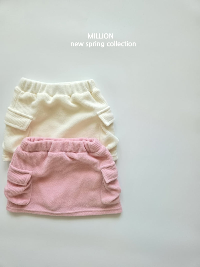 Million Dollar Baby - Korean Baby Fashion - #babyoutfit - Cotton Cargo Skirt - 7