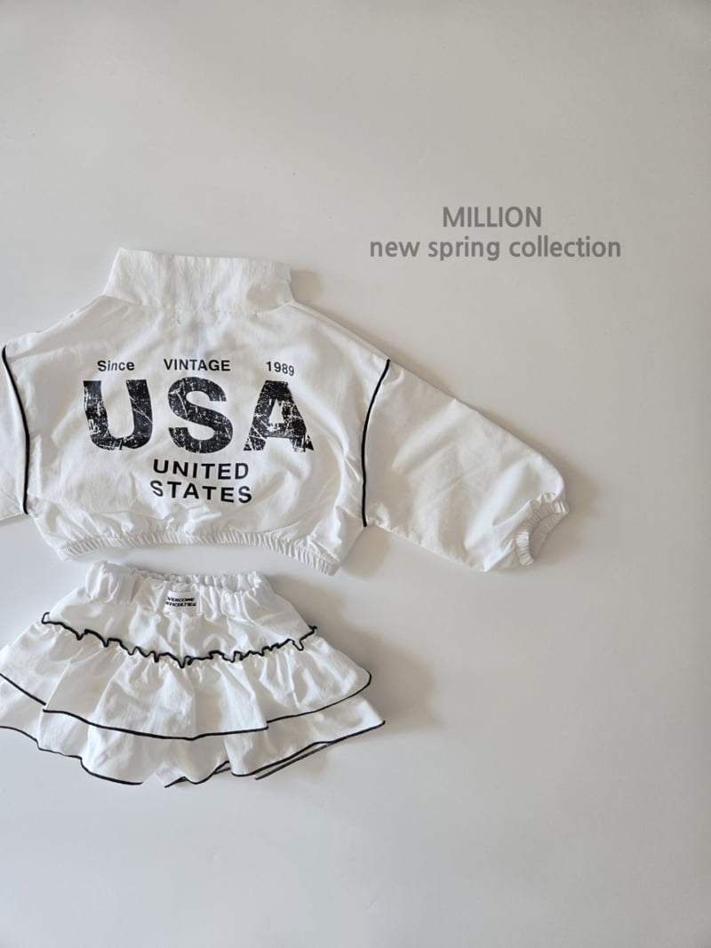 Million Dollar Baby - Korean Children Fashion - #prettylittlegirls - Line Anorak Cancan Set - 8