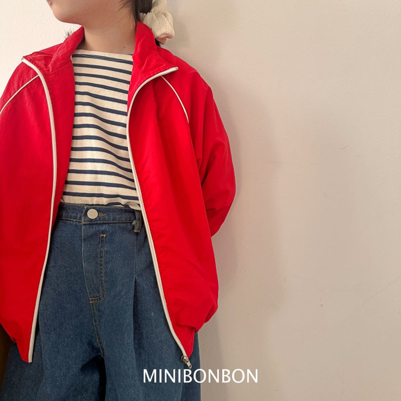 Mini Bongbong - Korean Children Fashion - #Kfashion4kids - Pintuck Denim Pants - 7