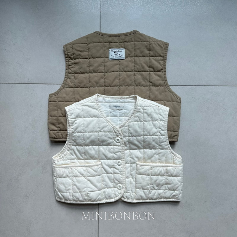 Mini Bongbong - Korean Children Fashion - #discoveringself - Square Quilting Vest
