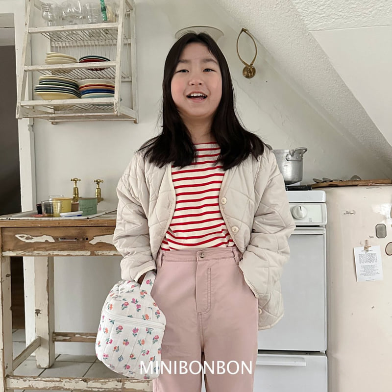 Mini Bongbong - Korean Children Fashion - #fashionkids - Note Stripe Tee - 8