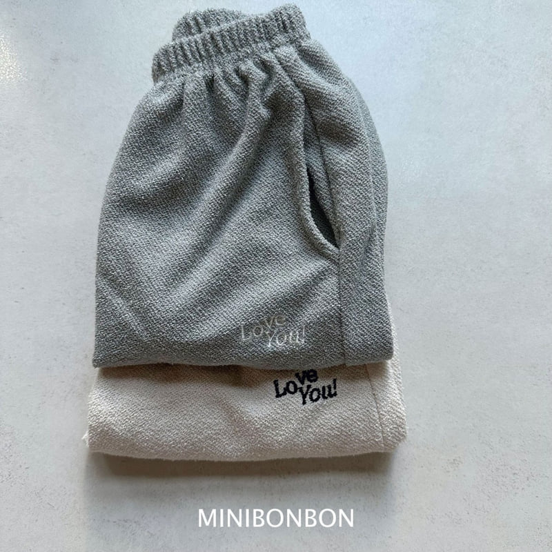 Mini Bongbong - Korean Children Fashion - #prettylittlegirls - Love You Pants - 3