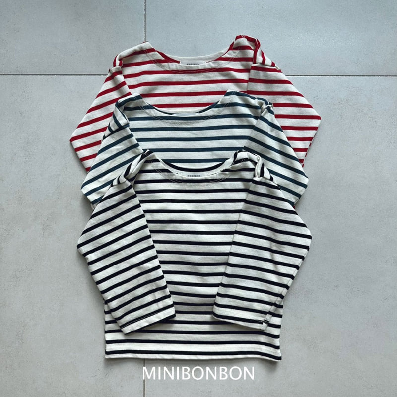 Mini Bongbong - Korean Children Fashion - #toddlerclothing - Note Stripe Tee - 2