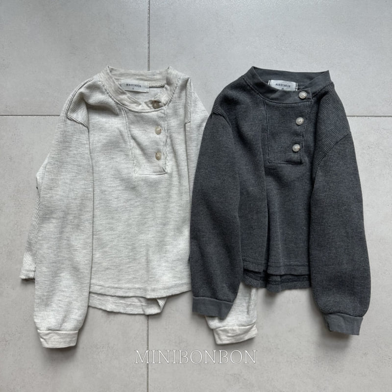 Mini Bongbong - Korean Women Fashion - #momslook - Coco Waffle Tee MOM