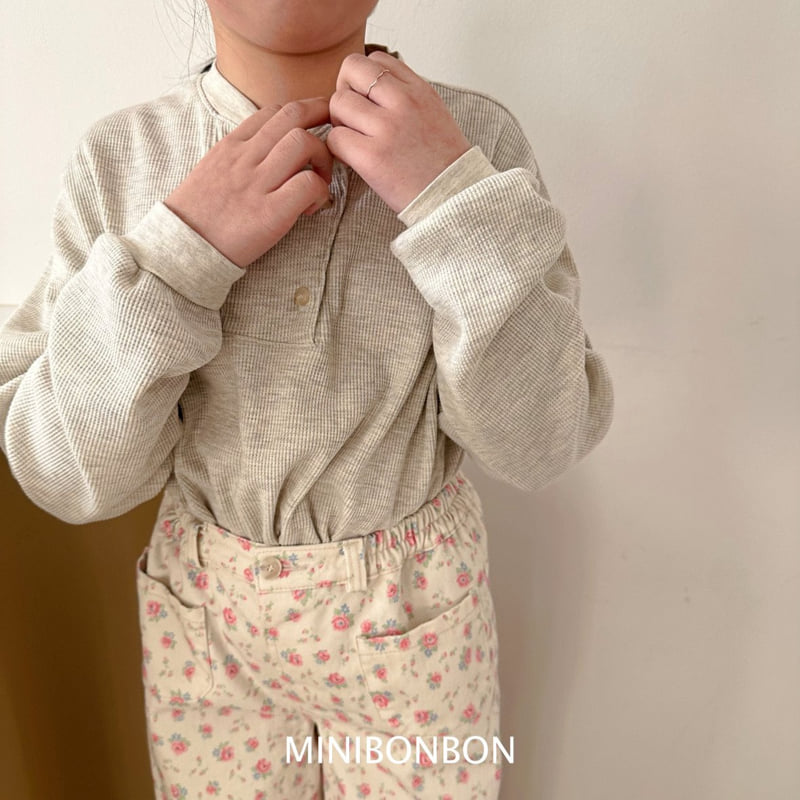 Mini Bongbong - Korean Women Fashion - #momslook - Coco Waffle Tee MOM - 7