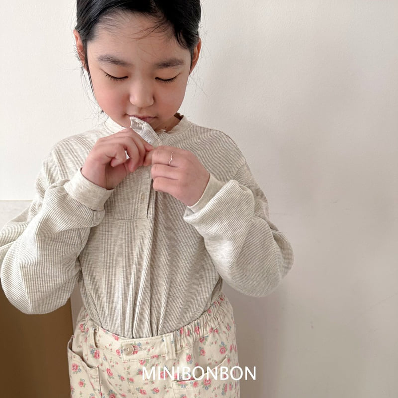 Mini Bongbong - Korean Women Fashion - #womensfashion - Coco Waffle Tee MOM - 6
