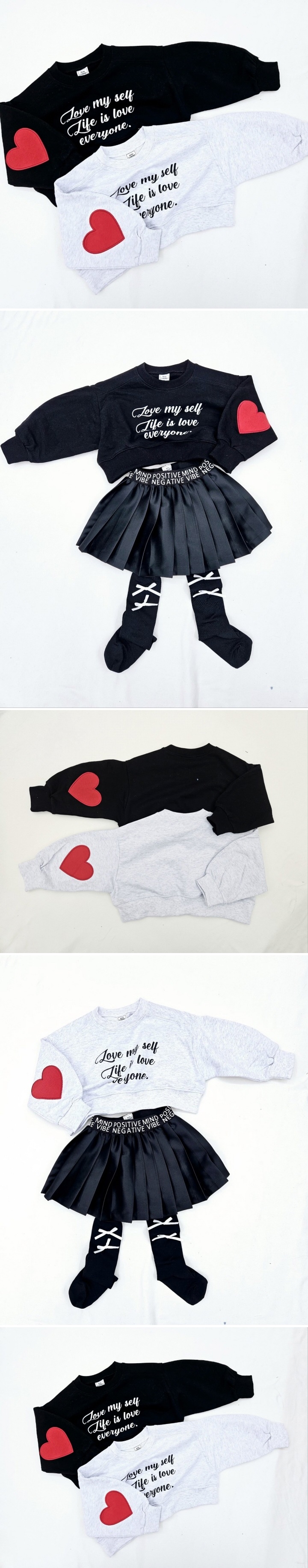 Mini Cabinet - Korean Children Fashion - #fashionkids - Heart Patch Crop Tee