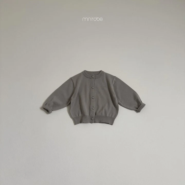 Mini Robe - Korean Baby Fashion - #babyboutique - Bean Button Cardigan - 8