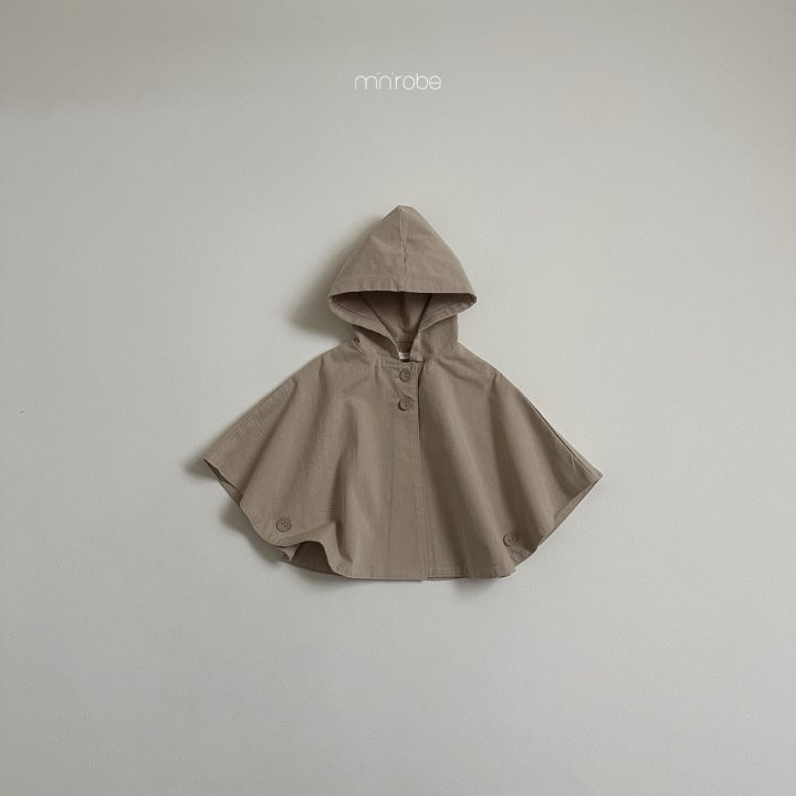 Mini Robe - Korean Baby Fashion - #onlinebabyshop - Hooded Cape Coat - 4