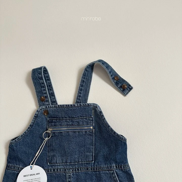 Mini Robe - Korean Baby Fashion - #babyboutique - Poing Zipper Overalls - 10
