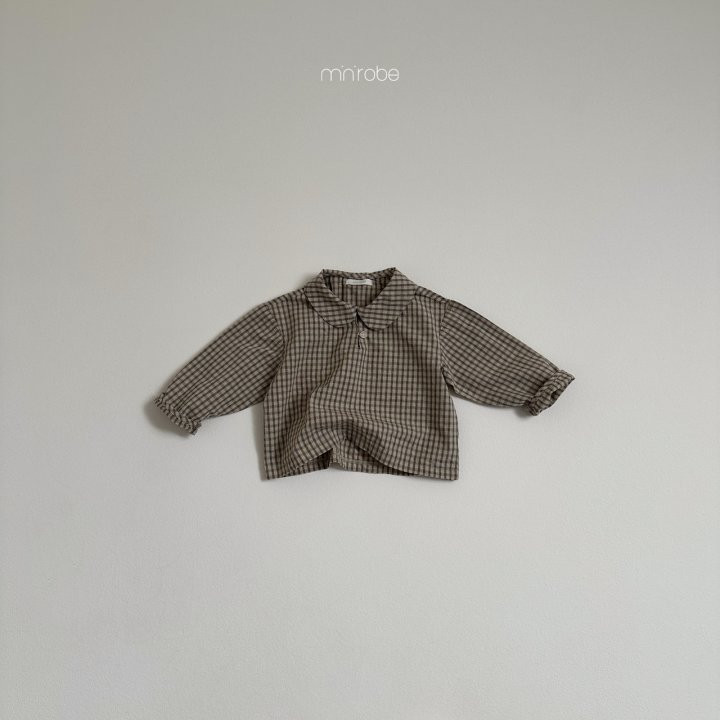 Mini Robe - Korean Baby Fashion - #babyboutique - Checked Blouse - 5