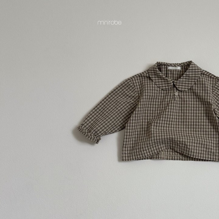 Mini Robe - Korean Baby Fashion - #babyboutiqueclothing - Checked Blouse - 6