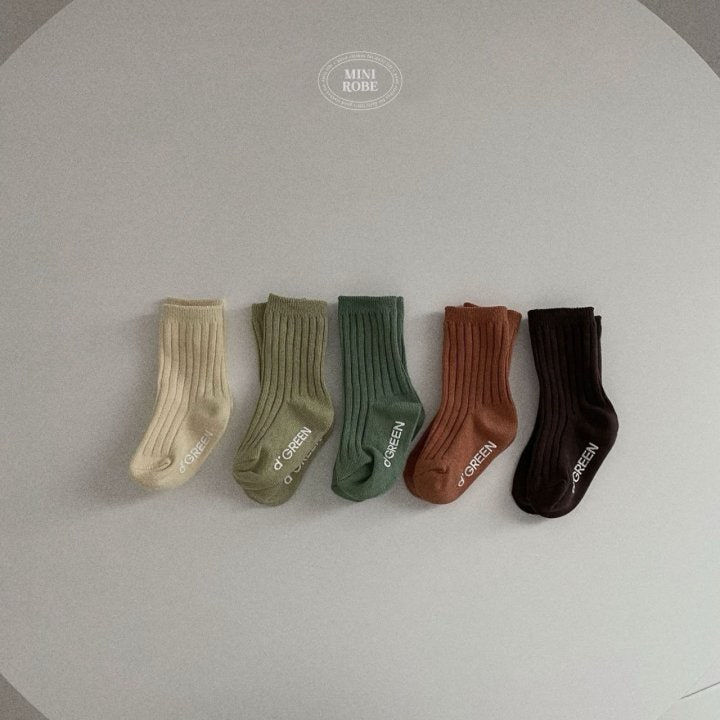 Mini Robe - Korean Baby Fashion - #babyboutiqueclothing - Pistachio Socks Set - 8