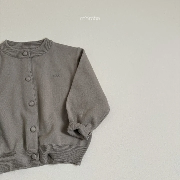 Mini Robe - Korean Baby Fashion - #babyclothing - Bean Button Cardigan - 10