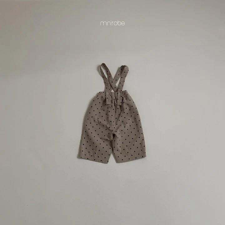 Mini Robe - Korean Baby Fashion - #babyclothing - Coco Dot Overalls - 7