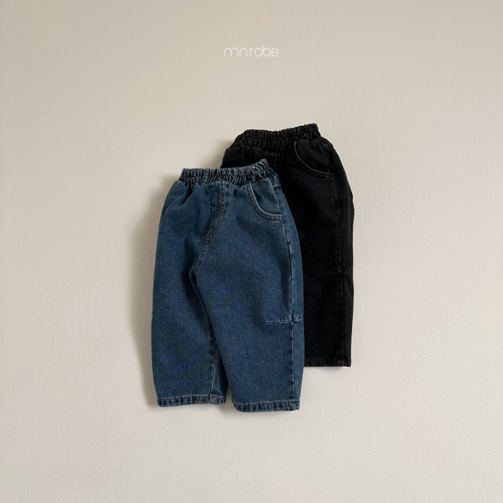 Mini Robe - Korean Baby Fashion - #babyclothing - Dart Denim Pants